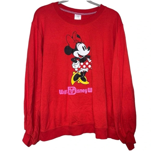 Walt Disney World Minnie Mouse Crewneck Pullover Sweatshirt - Picture 1 of 2